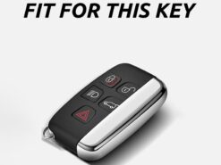 Cover chiave telecomando per Land Rover Range Rover Sport Evoque Freelander Per Jaguar XF XE XJL XJ XF F X 5 Cover chiave telecomando per Land Rover Range Rover Sport Evoque Freelander Per Jaguar XF XE XJL XJ XF F X - TPU In Fibra di Carbonio Auto Chiave A Distanza Della Copertura Della Cassa Fob Per Land 2