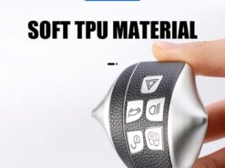 Chiave/telecomando per Land Rover Range Rover Sport Evoque Freelander For Jaguar XF XJ XE XJL - TPU Leather Car Key Case Cover For Land Rover Range Rover Sport Evoque Freelander For Jaguar 3