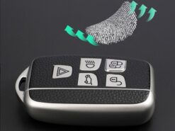 Chiave/telecomando per Land Rover Range Rover Sport Evoque Freelander For Jaguar XF XJ XE XJL - TPU Leather Car Key Case Cover For Land Rover Range Rover Sport Evoque Freelander For Jaguar 5
