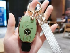 Cover Chiave/telecomando per Mercedes Benz 3 Cover Chiave/telecomando per Mercedes Benz - 2022 New Cool Car Key Shell per le donne portachiavi custodia morbida portachiavi catena protettiva Shell 2