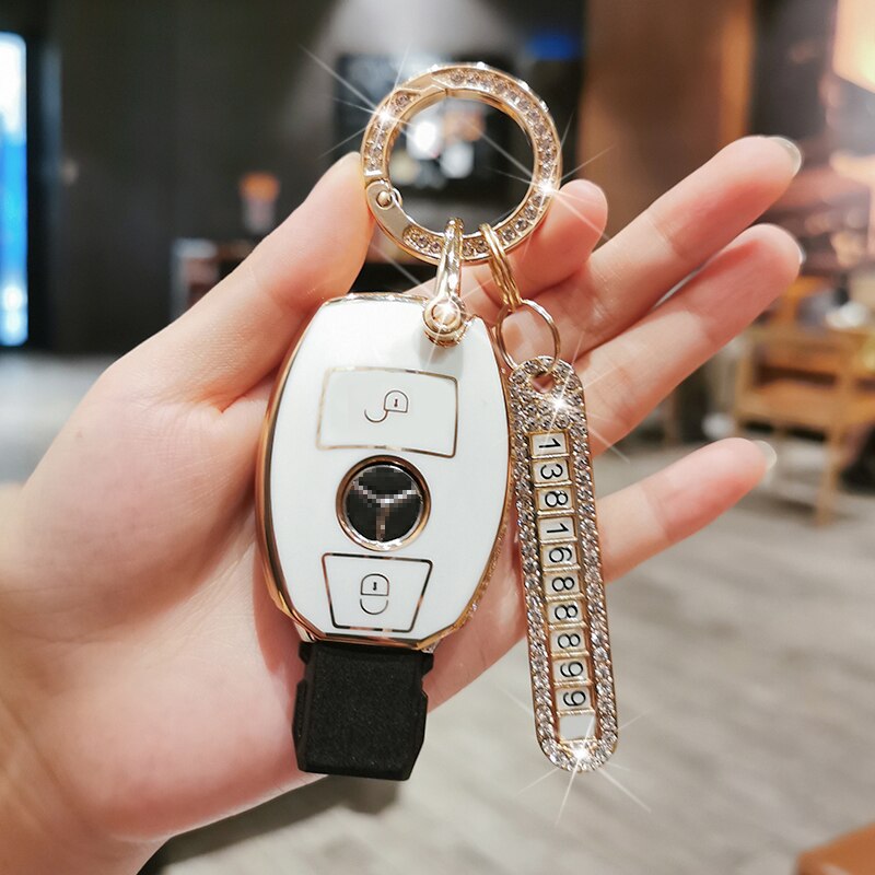 2022-New-Cool-Car-Key-Shell-per-le-donne-portachiavi-custodia-morbida-portachiavi-catena-protettiva-Shell-3 Cover Chiave/telecomando per Mercedes Benz - 2022 New Cool Car Key Shell per le donne portachiavi custodia morbida portachiavi catena protettiva Shell 3