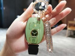 Cover Chiave/telecomando per Mercedes Benz 6 Cover Chiave/telecomando per Mercedes Benz - 2022 New Cool Car Key Shell per le donne portachiavi custodia morbida portachiavi catena protettiva Shell 5