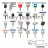 Chiave/telecomando per Caterpillar Komatsu Yanmar Hitachi Hyundai Volvo Doosan JCB Kobelco Takeuchi John Deere IHI Kato Excavator - 24 Key Set For Caterpillar Komatsu Yanmar Hitachi Hyundai Volvo Doosan JCB Kobelco Takeuchi John Deere
