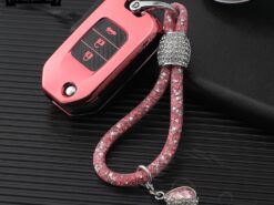 Cover Chiave/telecomando per Honda Civic - 3 pulsante fibra di Carbonio TPU Caso Della Copertura di Chiave Dell automobile Per Honda Civic 2