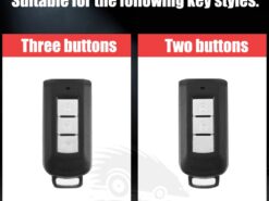 Cover Chiave/telecomando per Mitsubishi 3 Cover Chiave/telecomando per Mitsubishi - Accessori In lega di Zinco di Protezione in pelle Smart Key Coperture Styling Auto Per Mitsubishi 1