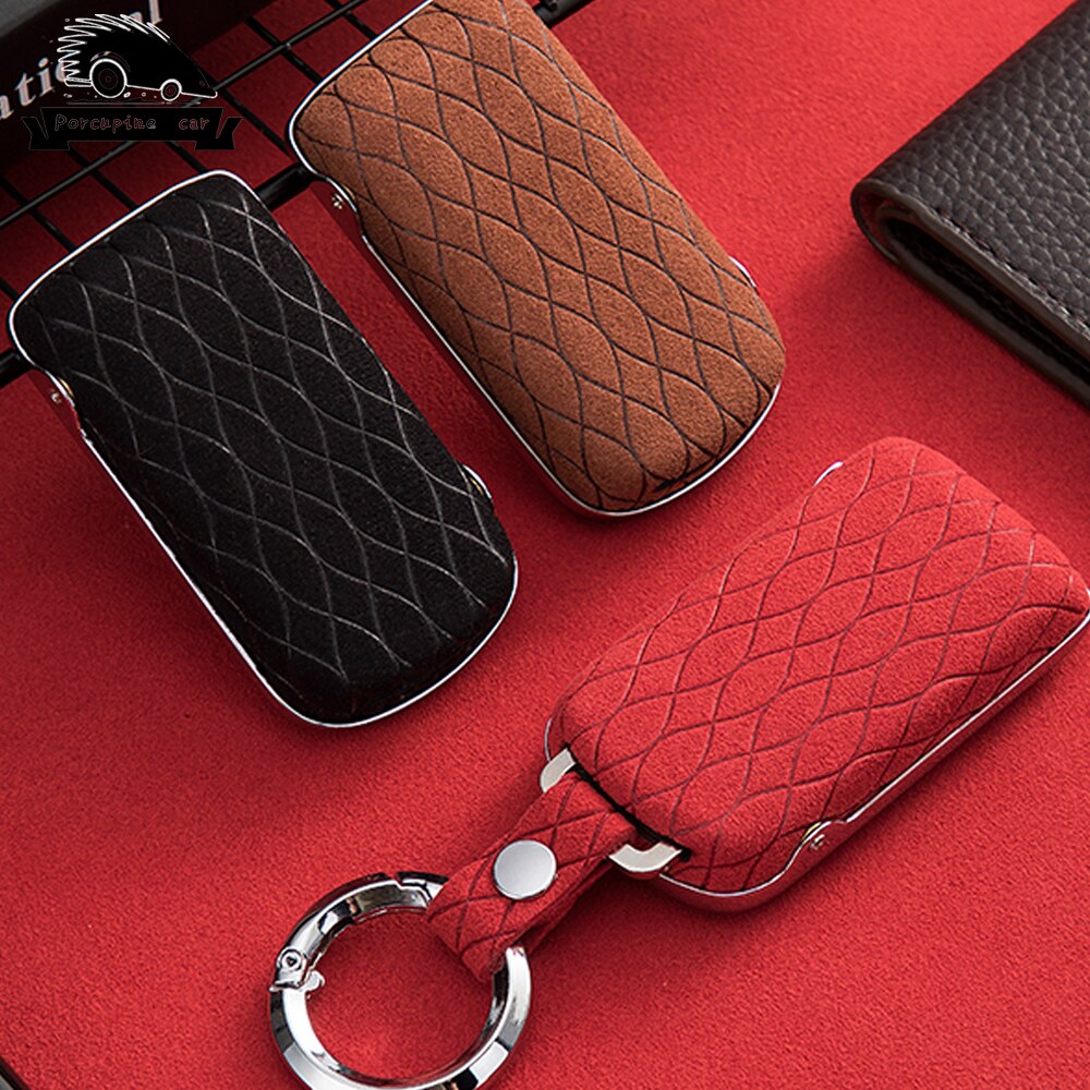 Accessori-In-lega-di-Zinco-di-Protezione-in-pelle-Smart-Key-Coperture-Styling-Auto-Per-Mitsubishi-2 Cover Chiave/telecomando per Mitsubishi - Accessori In lega di Zinco di Protezione in pelle Smart Key Coperture Styling Auto Per Mitsubishi 2