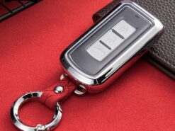 Cover Chiave/telecomando per Mitsubishi 7 Cover Chiave/telecomando per Mitsubishi - Accessori In lega di Zinco di Protezione in pelle Smart Key Coperture Styling Auto Per Mitsubishi 5