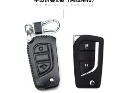 Cover Chiave/telecomando per Toyota Corolla Camry Lexus RAV4 Highlander 2017 5 Cover Chiave/telecomando per Toyota Corolla Camry Lexus RAV4 Highlander 2017 - Adatto per pacchetto chiavi in pelle Toyota Corolla Camry Lexus RAV4 Highlander 2017 custodia portachiavi in 3