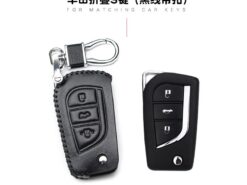 Cover Chiave/telecomando per Toyota Corolla Camry Lexus RAV4 Highlander 2017 6 Cover Chiave/telecomando per Toyota Corolla Camry Lexus RAV4 Highlander 2017 - Adatto per pacchetto chiavi in pelle Toyota Corolla Camry Lexus RAV4 Highlander 2017 custodia portachiavi in 4