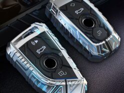 Cover Chiave/telecomando per BMW X1 X3 X4 X X6 F15 F16 G30 E34 E60 E36 E90 1 3 5 7 Series F20 F30 118i 218i 320i - Alloy Car Remote Key Case Cover Shell For BMW X1 X3 X4 X X6 F15 F16 1