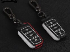 Cover Chiave/telecomando per Volkswagen VW Golf 7 4 Passat B5.5 B6 B8 B7 CC Polo T5 tiguan Jetta - Auto in fibra di carbonio Della Copertura Della Cassa Chiave Per Volkswagen VW Golf 7 4 4