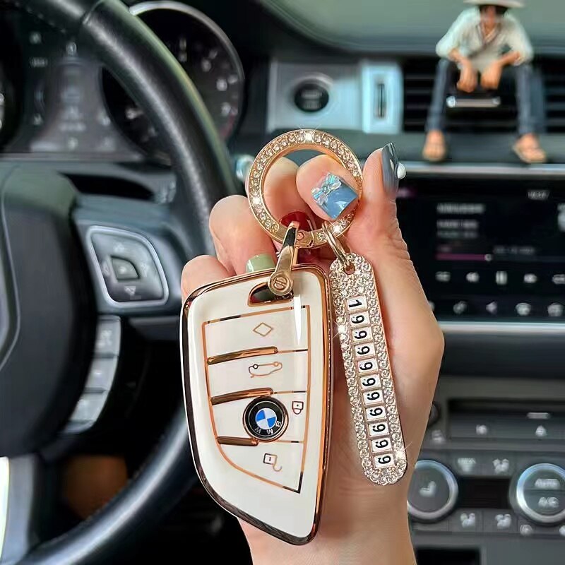 BMW-Chiavi-della-Macchina-di-Protezione-Guaina-F48-E91-E92-X1-X5-X6-M3-F30-F10-4 Cover Chiave/telecomando per BMW F48 E91 E92 X1 X5 X6 M3 F30 F10 F15 525i 530i - BMW Chiavi della Macchina di Protezione Guaina F48 E91 E92 X1 X5 X6 M3 F30 F10 4