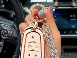 Cover Chiave/telecomando per Cadillac XT5 XT4/XTS XT6Key Bag CT4 CT5 CT6 ATS-L - Cadillac car key Sheathing applicare a XT5 XT4 XTS XT6Key Bag CT4 CT5 CT6 ATS L 2