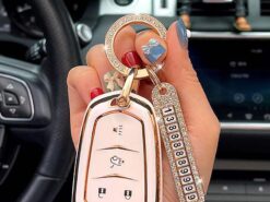 Cover Chiave/telecomando per Cadillac XT5 XT4/XTS XT6Key Bag CT4 CT5 CT6 ATS-L - Cadillac car key Sheathing applicare a XT5 XT4 XTS XT6Key Bag CT4 CT5 CT6 ATS L 3