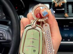 Cover Chiave/telecomando per Cadillac XT5 XT4/XTS XT6Key Bag CT4 CT5 CT6 ATS-L - Cadillac car key Sheathing applicare a XT5 XT4 XTS XT6Key Bag CT4 CT5 CT6 ATS L 5