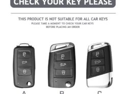 Cover Chiave/telecomando per VW Volkswagen Golf Polo Tiguan Magotan Passat Skoda Kodiaq Superb Octavia Seat Leon Altea Ateca - Car Key Case Cover Shell Fob For VW Volkswagen Golf Polo Tiguan Magotan Passat Skoda Kodiaq 1