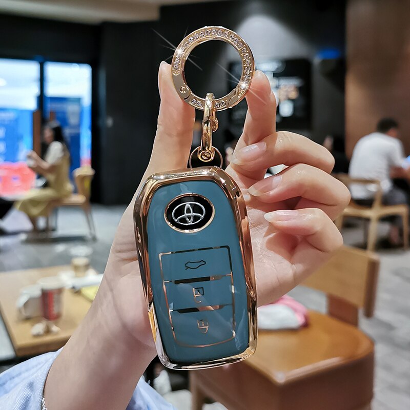 Car-Key-Cover-Car-Key-Case-For-Toyota-CHR-C-HR-Prado-Camry-Avalon-Prius-Corolla-1 Cover Chiave/telecomando per Toyota CHR C-HR Prado Camry Avalon Prius Corolla RAV4 - Car Key Cover Car Key Case For Toyota CHR C HR Prado Camry Avalon Prius Corolla 1