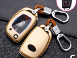 Cover Chiave/telecomando per Hyundai Solaris i10 i20 i30 i35 i40 IX45 6 Cover Chiave/telecomando per Hyundai Solaris i10 i20 i30 i35 i40 IX45 - Carbon Fiber Car Smart Key Cover Case Fob For Hyundai Solaris i10 i20 i30 i35 i40 4