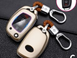 Cover Chiave/telecomando per Hyundai Solaris i10 i20 i30 i35 i40 IX45 7 Cover Chiave/telecomando per Hyundai Solaris i10 i20 i30 i35 i40 IX45 - Carbon Fiber Car Smart Key Cover Case Fob For Hyundai Solaris i10 i20 i30 i35 i40 5