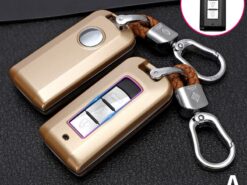 Cover Chiave/telecomando per Mitsubishi Outlander 3 Lancer 10 L200 ASX Colt Pajero Sport Button Accessories - Carbon Fiber Car Smart Key Cover Case Fob For Mitsubishi Outlander 3 Lancer 10 L200 ASX 4