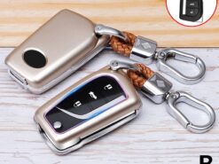 Cover Chiave/telecomando per Toyota Corolla RAV4 7 Cover Chiave/telecomando per Toyota Corolla RAV4 - Carbon Fiber Car Smart Key Cover Case Fob For Toyota Corolla RAV4 Camry Highlander Reiz Keychain 5