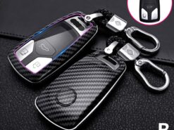 Cover Chiave/telecomando per Audi A4 B8 A5 A6 A7 A8 Q2 Q3 Q5 Q7 Q8 2021 - Carbon Fiber Car Smart Key Cover Case For Audi A4 B8 A5 A6 A7 A8 Q2 2