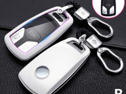 Cover Chiave/telecomando per Audi A4 B8 A5 A6 A7 A8 Q2 Q3 Q5 Q7 Q8 2021 - Carbon Fiber Car Smart Key Cover Case For Audi A4 B8 A5 A6 A7 A8 Q2 3