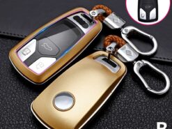 Cover Chiave/telecomando per Audi A4 B8 A5 A6 A7 A8 Q2 Q3 Q5 Q7 Q8 2021 - Carbon Fiber Car Smart Key Cover Case For Audi A4 B8 A5 A6 A7 A8 Q2 4