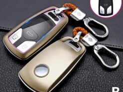 Cover Chiave/telecomando per Audi A4 B8 A5 A6 A7 A8 Q2 Q3 Q5 Q7 Q8 2021 - Carbon Fiber Car Smart Key Cover Case For Audi A4 B8 A5 A6 A7 A8 Q2 5