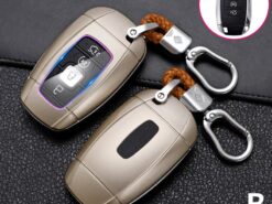 Cover Chiave/telecomando per Lincoln MKC MKZ MKX MKT 2019 2020 5 Buttons Smart Key Protection Fob - Carbon Fiber Car Smart Key Cover Case For Lincoln MKC MKZ MKX MKT 2019 2020 5 5