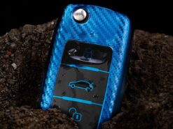 Cover Chiave/telecomando per Volkswagen VW Golf 5 6 Tiguan Polo For Skoda Octavia - Carbon Fiber TPU Car Flip Key Case Cover For Volkswagen VW Golf 5 6 Tiguan Polo 3