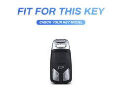 Cover Chiave/telecomando per Audi A1 A4 A5 A6 A7 A8 B6 B7 B8 B9 TT 8S Q3 Q5 Q7 S5 3 Cover Chiave/telecomando per Audi A1 A4 A5 A6 A7 A8 B6 B7 B8 B9 TT 8S Q3 Q5 Q7 S5 - Carbon Fiber TPU Car Smart Key Case Cover For Audi A1 A4 A5 A6 A7 A8 1