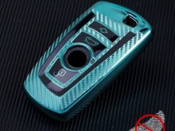Cover Chiave/telecomando per BMW 3 4 5 Series F20 F21 F30 F31 F25 F01 F02 X3 X4 X5 E34 E60 E36 E90 - Carbon Fiber TPU Car Smart Key Case Cover For BMW 3 4 5 Series F20 F21 3