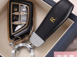 Cover Chiave/telecomando per TPU per CadillacCT5 C8 Corvette 2018 - 2021 CT4 CT4-V - Caso della copertura chiave a distanza dell automobile di TPU per CadillacCT5 C8 Corvette 2018 2021 1