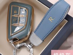 Cover Chiave/telecomando per TPU per CadillacCT5 C8 Corvette 2018 - 2021 CT4 CT4-V - Caso della copertura chiave a distanza dell automobile di TPU per CadillacCT5 C8 Corvette 2018 2021 3