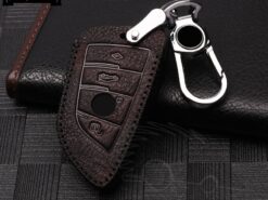 Cover Chiave/telecomando per Bmw X5 F15 E53 X1 F48 X3 E83 X4 G30 F10 F31 F30 e30 E38 E39 E46 F07 - Chiave Dell automobile del Cuoio genuino Della Copertura di Caso Per Bmw X5 F15 E53 X1 4