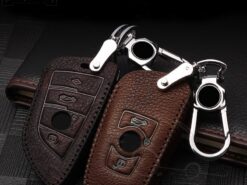 Cover Chiave/telecomando per Bmw X5 F15 E53 X1 F48 X3 E83 X4 G30 F10 F31 F30 e30 E38 E39 E46 F07 - Chiave Dell automobile del Cuoio genuino Della Copertura di Caso Per Bmw X5 F15 E53 X1 5