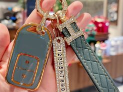 Cover Chiave/telecomando per Honda - Copertura a distanza durevole della cassa chiave dell automobile per Honda misura portafortuna portafortuna Jazz BRV 4