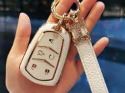 Cover Chiave/telecomando per Cadillac SRX 2015 2016 XT5 XTS CT6 ATS CTS 4 Cover Chiave/telecomando per Cadillac SRX 2015 2016 XT5 XTS CT6 ATS CTS - Copertura della cassa chiave dell automobile di TPU per Cadillac SRX 2015 2016 XT5 XTS CT6 4