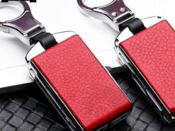 Cover Chiave/telecomando per Volvo XC40 XC60 S90 XC90 V90 2017 2018 - Copertura di Chiave dell automobile del Cuoio Genuino Zincato Della Lega Per Volvo XC40 XC60 S90 3