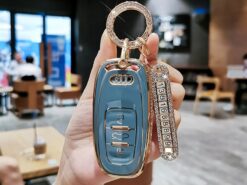 Cover Chiave/telecomando per Audi A3 A4 B6 B7 B8 C6A5 C5 C6 8L 8P RS3 Q3 Q7 TT 8L 8V S3 - Copertura di Chiave dell automobile di Caso Della Protezione Per Audi A3 A4 B6 B7 B8 4