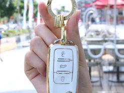 Cover Chiave/telecomando per Volkswagen - Copertura protettiva per chiavi auto Volkswagen applicare a Sagitar Lamando POLO BORA Golf Passat chiavi per 2