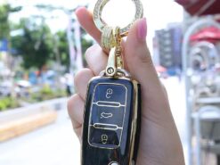 Cover Chiave/telecomando per Volkswagen - Copertura protettiva per chiavi auto Volkswagen applicare a Sagitar Lamando POLO BORA Golf Passat chiavi per 3