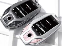 Cover Chiave/telecomando per BMW serie 5 7 G11 G12 G30 G31 G32 I8 I12 I15 G01 G02 G05 G07 X3 X4 X5 X7 7 Cover Chiave/telecomando per BMW serie 5 7 G11 G12 G30 G31 G32 I8 I12 I15 G01 G02 G05 G07 X3 X4 X5 X7 - Coperture della cassa della copertura della chiave dell esposizione di LED dell automobile in lega di 4