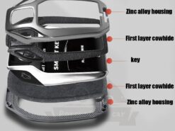 Cover Chiave/telecomando per BMW serie 5 7 G11 G12 G30 G31 G32 I8 I12 I15 G01 G02 G05 G07 X3 X4 X5 X7 8 Cover Chiave/telecomando per BMW serie 5 7 G11 G12 G30 G31 G32 I8 I12 I15 G01 G02 G05 G07 X3 X4 X5 X7 - Coperture della cassa della copertura della chiave dell esposizione di LED dell automobile in lega di 5