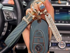 Cover Chiave/telecomando per Mercedes BenzGLC CLE CLA GLB GLS A C E S classe G W177 W205 W213 W222 X167 AMG 6 Cover Chiave/telecomando per Mercedes BenzGLC CLE CLA GLB GLS A C E S classe G W177 W205 W213 W222 X167 AMG - Coperture della copertura della cassa chiave A distanza dell automobile di TPU di modo per Mercedes 4