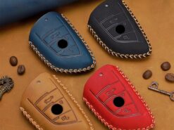 Cover Chiave/telecomando per BMW 520 525 f30 f10 F18 118i 320i 1 2 3 4 5 6 7 serie X1 X3 X4 X5 X6 M3 M4 M5 F11 F20 F25 F26 - Cover portachiavi in pelle per BMW 520 525 f30 f10 F18 118i 320i 1 2 3 1