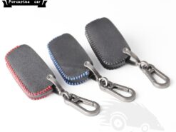 Cover Chiave/telecomando per BMW E90 E60 E70 E87 3 5 Serie 6 m3 M5 X1 X5 X6 Z4 - Cuoio 3 Bottoni Remoto Intelligente Chiave Dell automobile di Caso Della Protezione Della Copertura per BMW 1