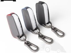 Cover Chiave/telecomando per BMW E90 E60 E70 E87 3 5 Serie 6 m3 M5 X1 X5 X6 Z4 - Cuoio 3 Bottoni Remoto Intelligente Chiave Dell automobile di Caso Della Protezione Della Copertura per BMW 3