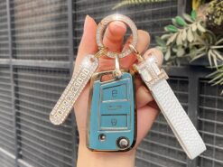 Cover Chiave/telecomando per Volkswagen Polo Golf Skoda Superb A7 - Custodia portachiavi in TPU per Volkswagen Polo Golf Skoda Superb A7 moda portachiavi Passat Beetle accessori 2